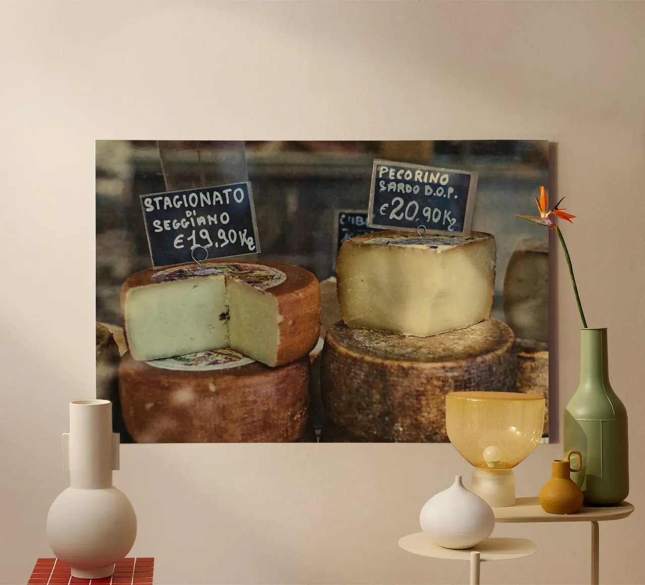 Autunno in Toscana tela con Cornice a cassetta da PhotoVibe Decor