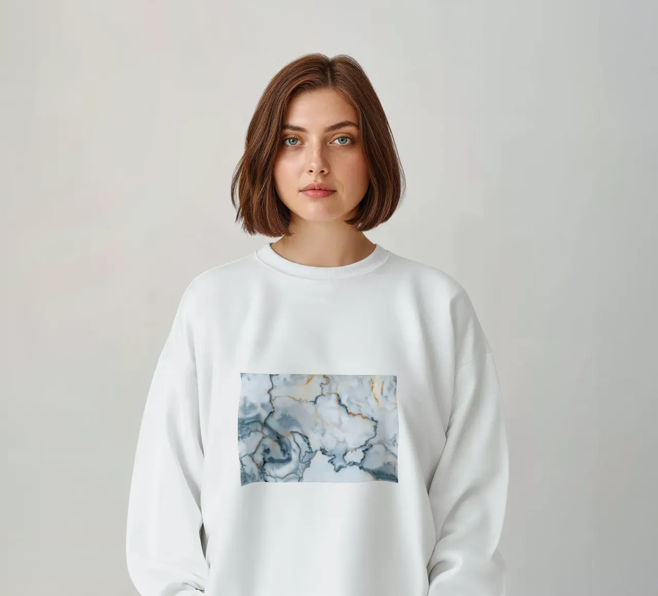 Ukraine Marble Map felpa da Octavian