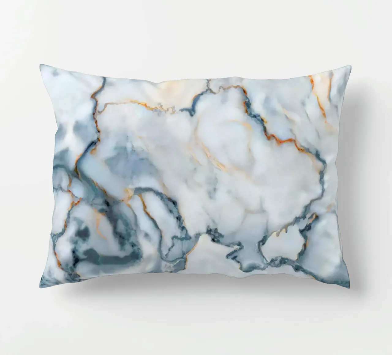 Ukraine Marble Map cuscino da Octavian