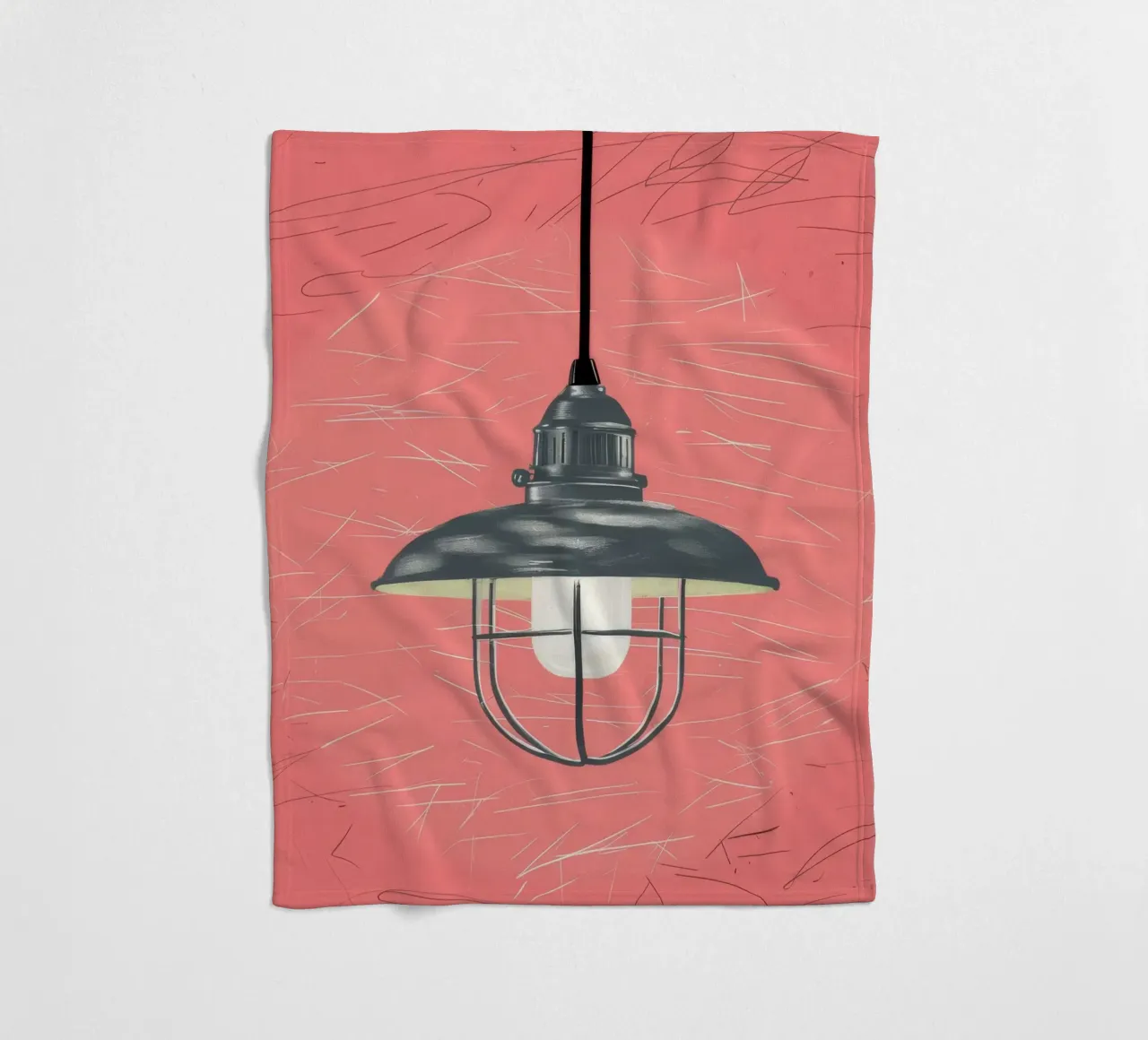 Lampada a schizzo grezzo coperta in pile da Peak Delusion
