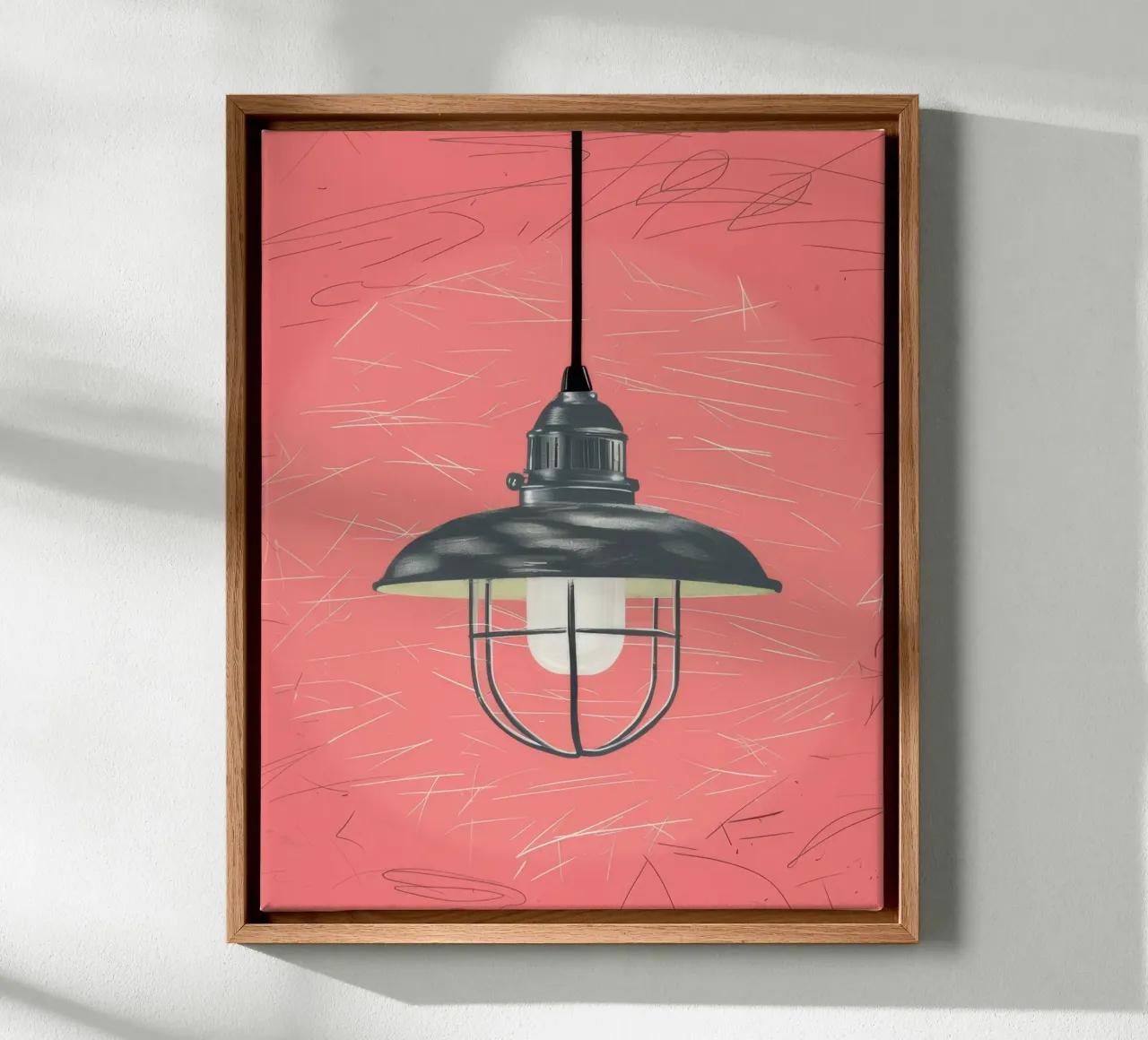 Rough Sketch Lamp canvas by Peak Delusion