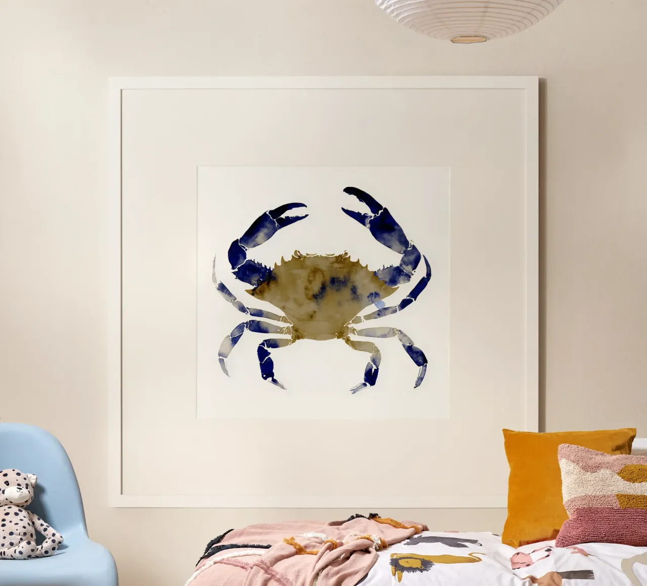 Granchio blu poster da Matthias Keller Studio