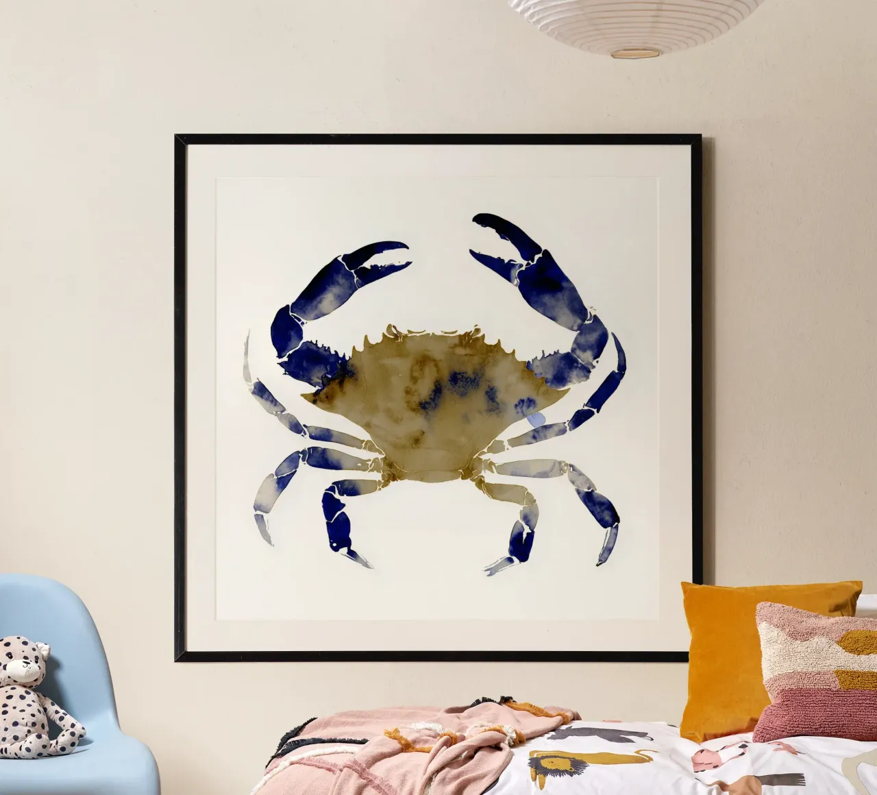 Granchio blu poster da Matthias Keller Studio