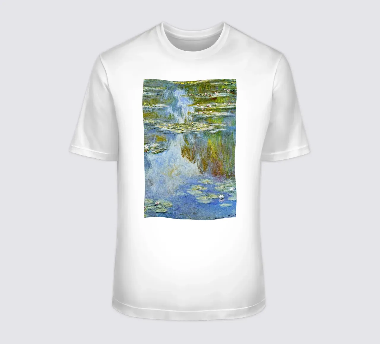 Claude Monet, Ninfee, W.1709 t-shirt da Venus Art