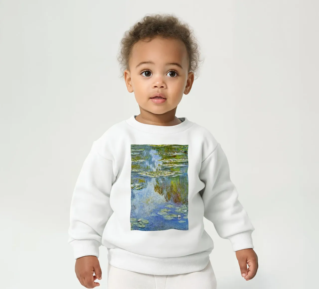 Claude Monet, Ninfee, W.1709 felpa neonato da Venus Art