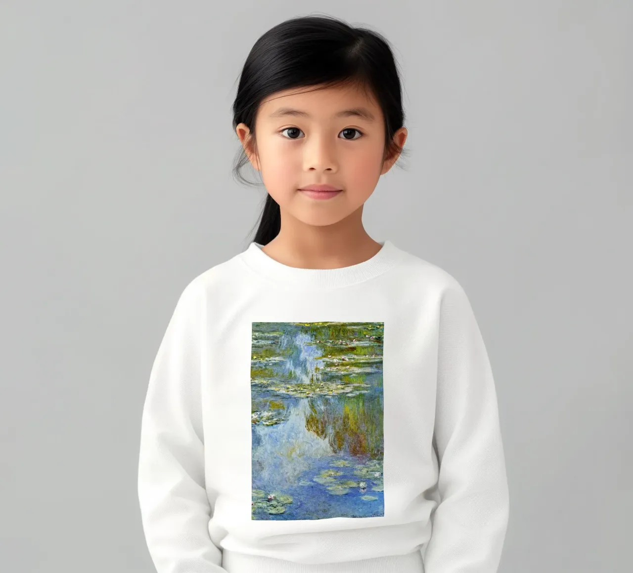 Claude Monet, Ninfee, W.1709 felpa bambino da Venus Art