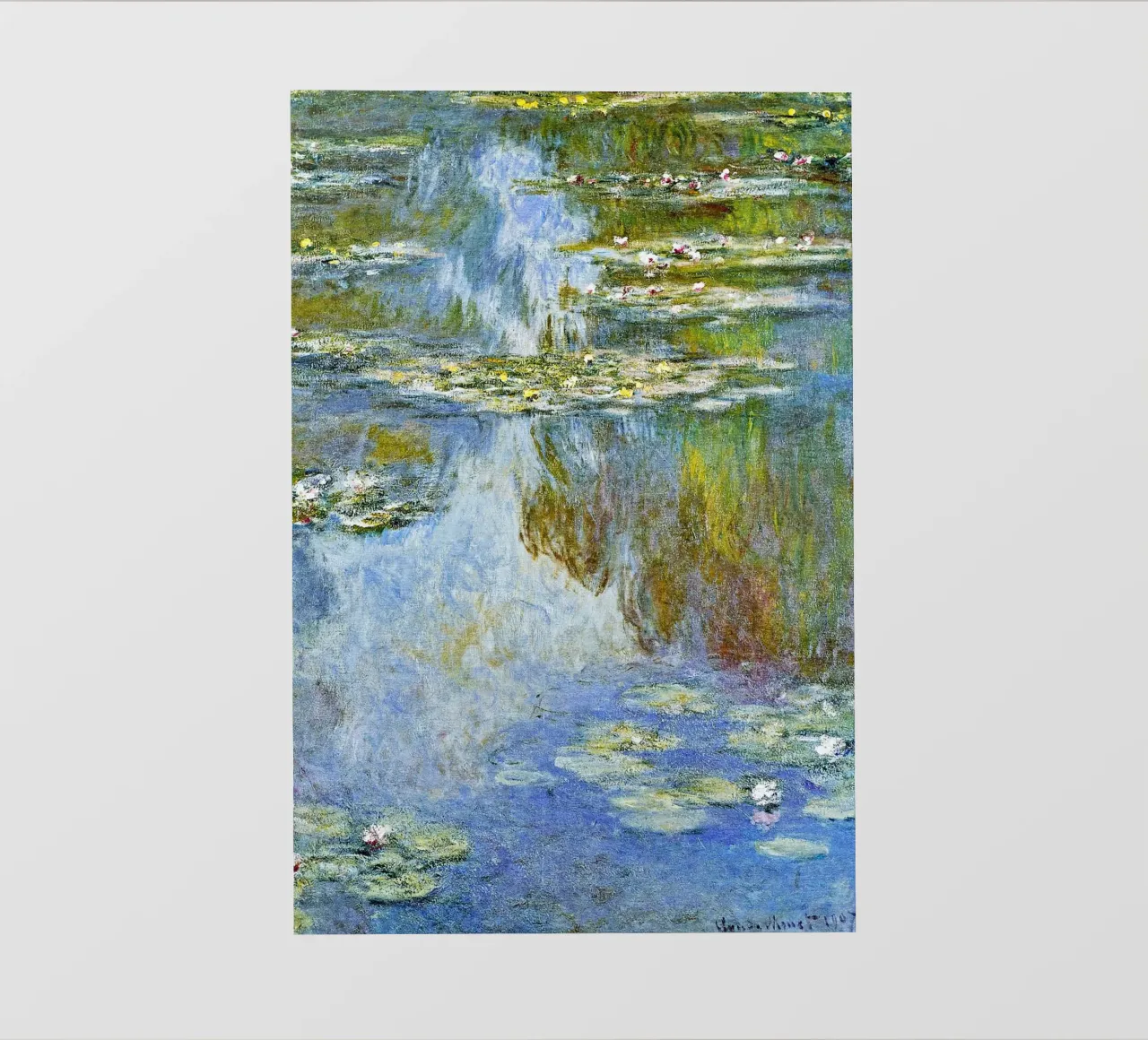 Claude Monet, Ninfee, W.1709 pellicola backlit da Venus Art