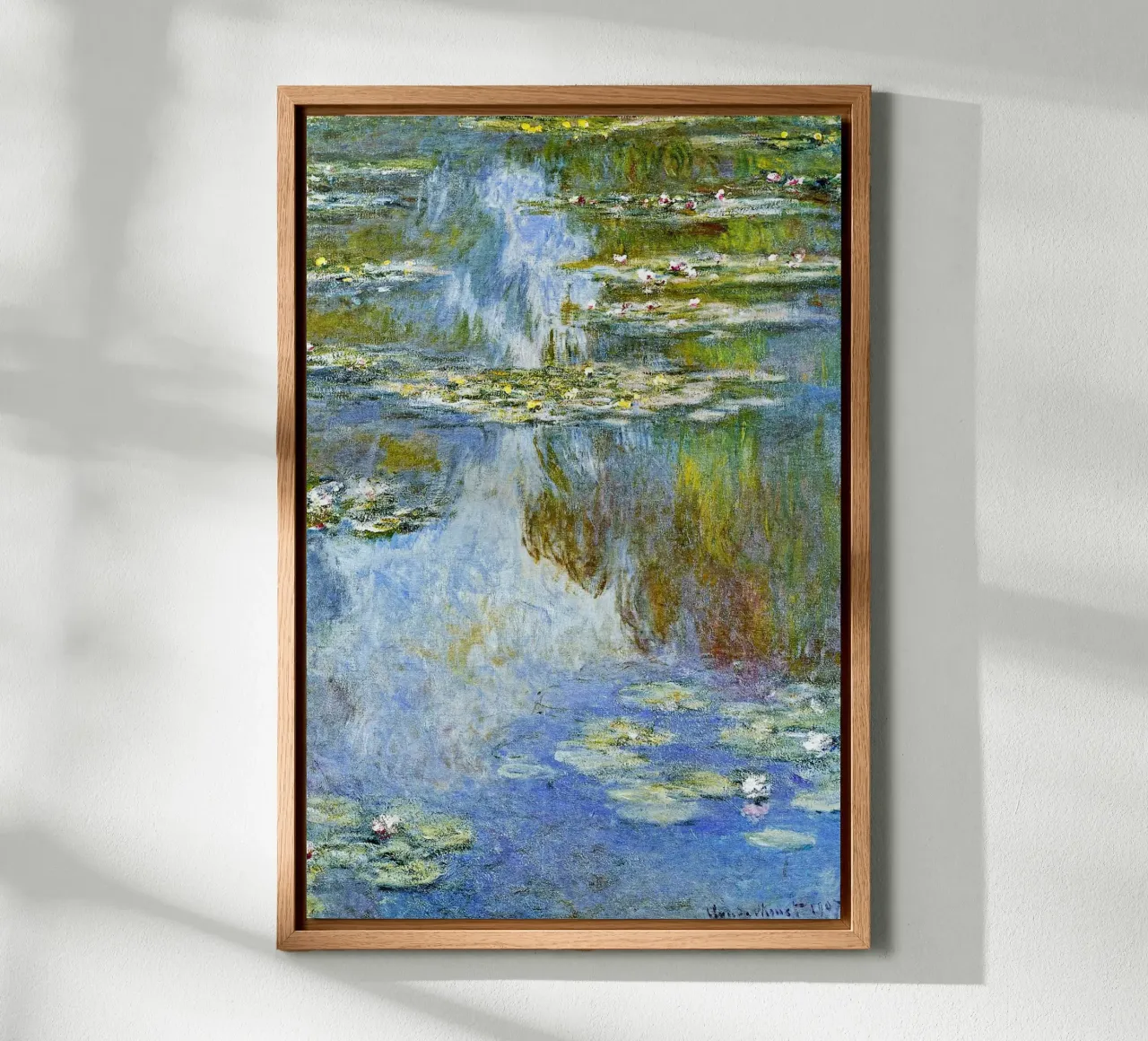 Claude Monet, Ninfee, W.1709 alluminio dibond da Venus Art