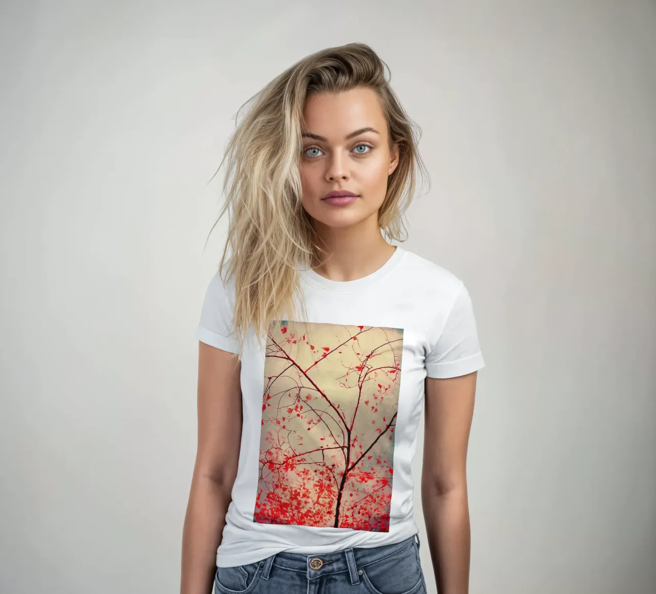 Red October t-shirt da donna da Ingrid Beddoes