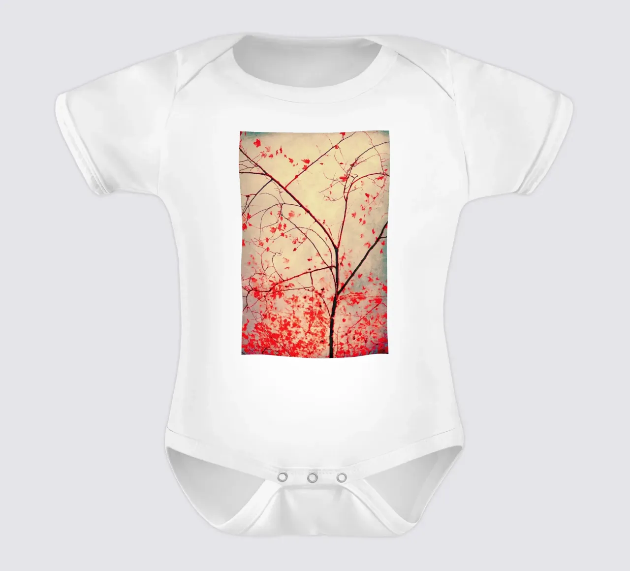 Red October body neonato maniche corte da Ingrid Beddoes