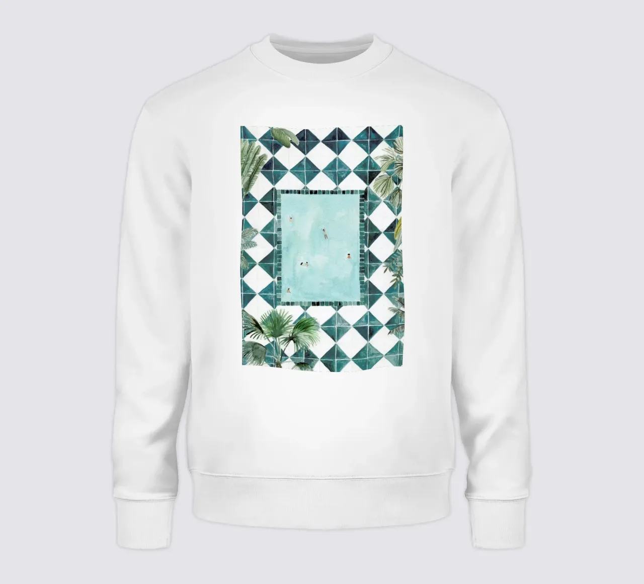 The Swimming Pool Sweatshirt von Isabelle Vandeplassche