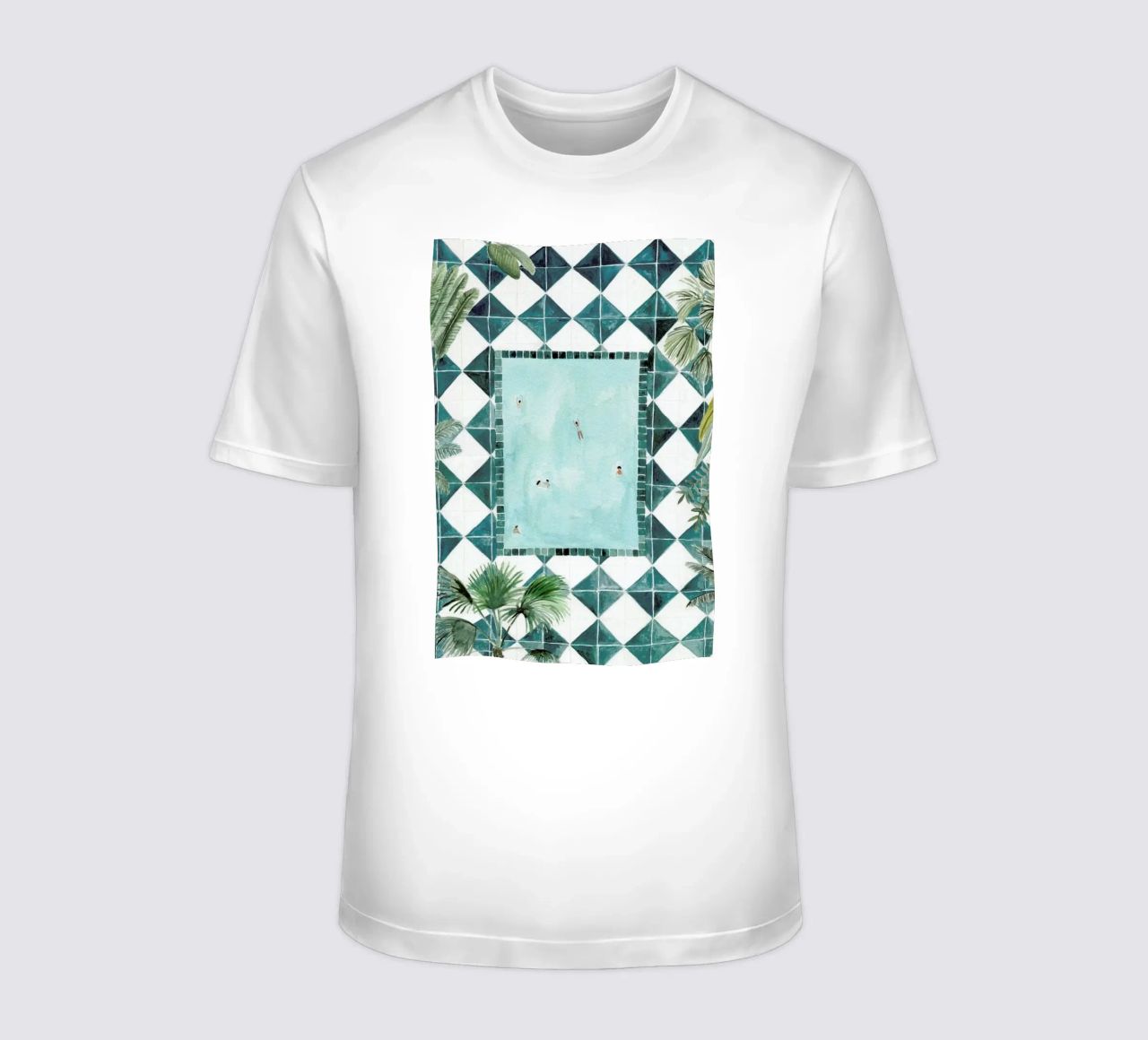 The Swimming Pool t-shirt da Isabelle Vandeplassche