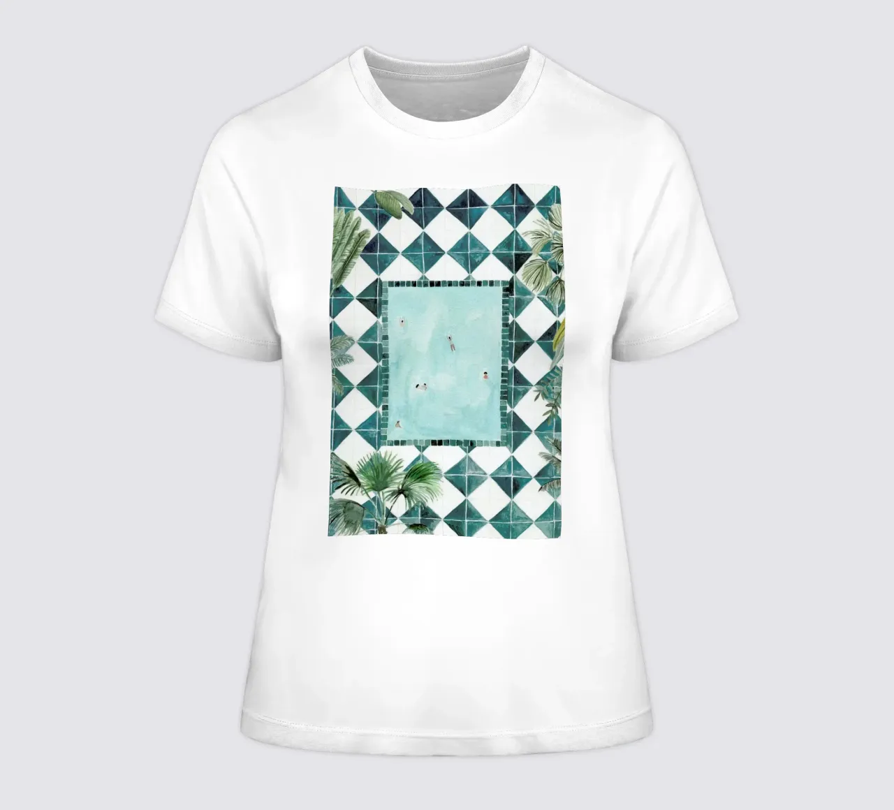 The Swimming Pool t-shirt da donna da Isabelle Vandeplassche