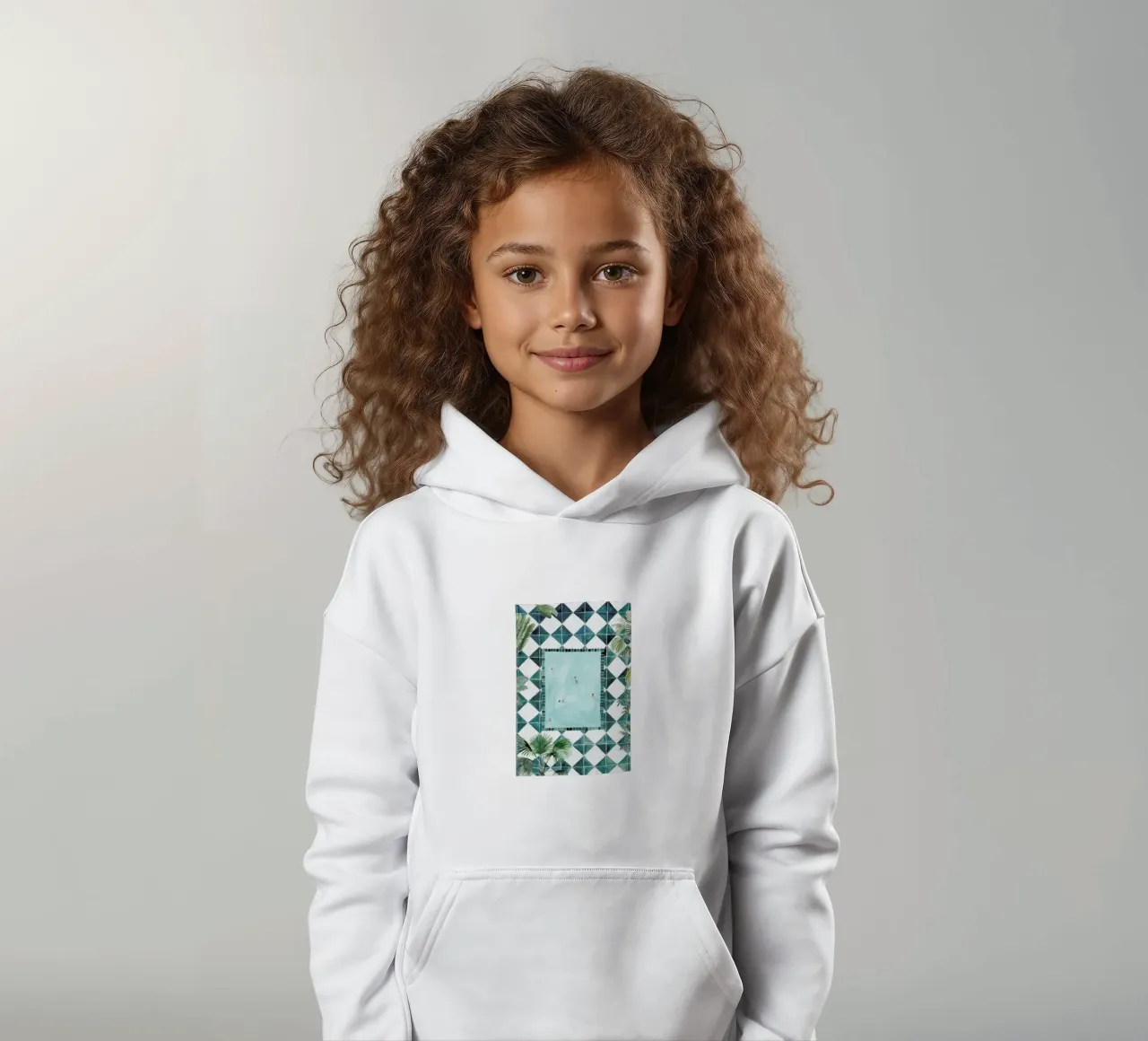 The Swimming Pool Kinder Hoodie von Isabelle Vandeplassche