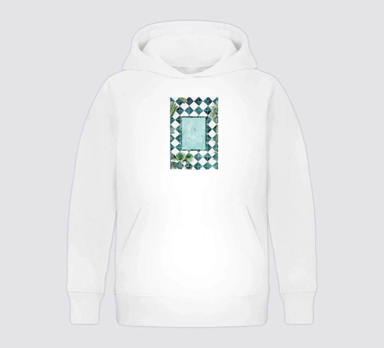 The Swimming Pool felpa bambino con cappuccio da Isabelle Vandeplassche