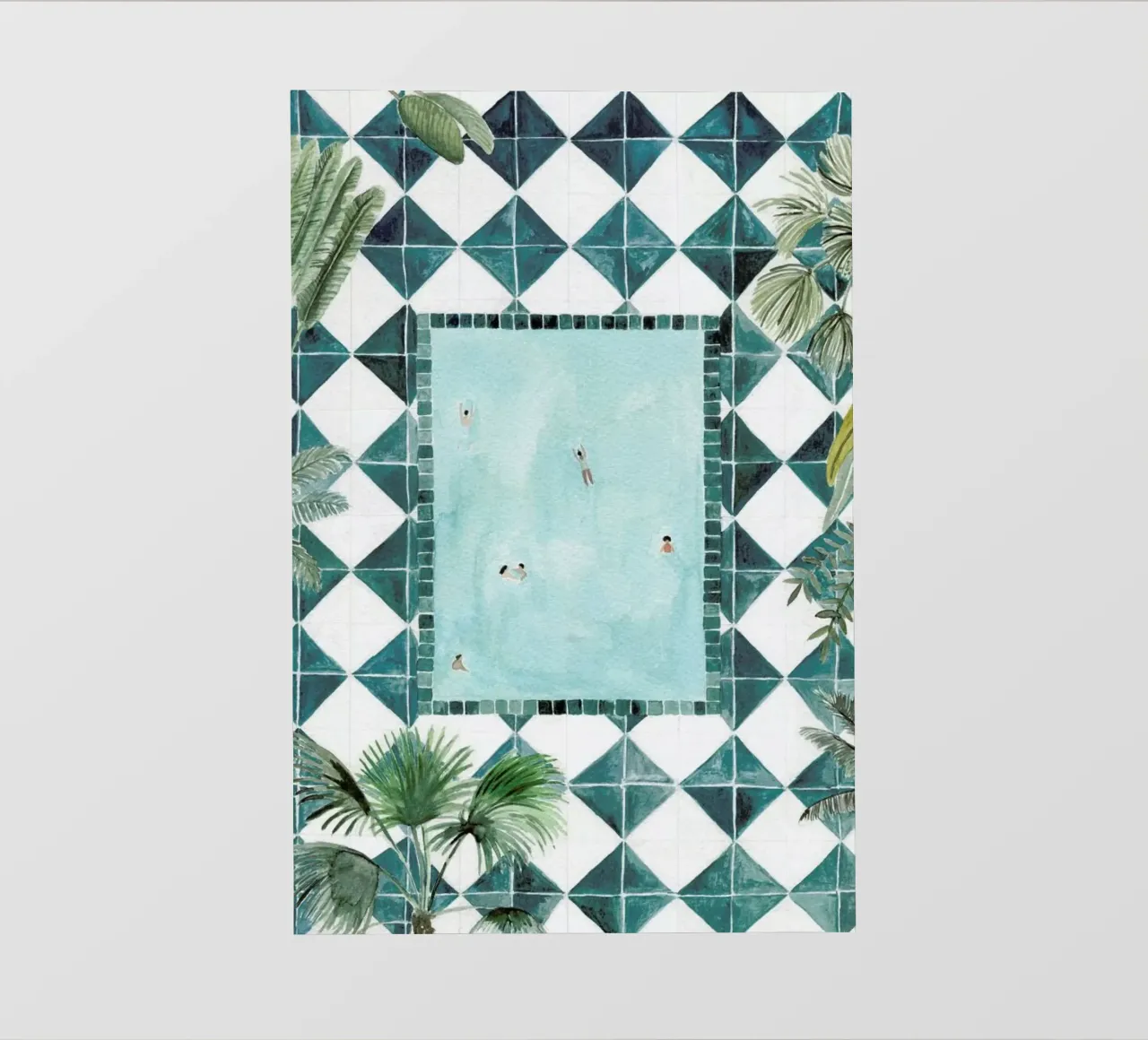 The Swimming Pool telo in pvc da Isabelle Vandeplassche