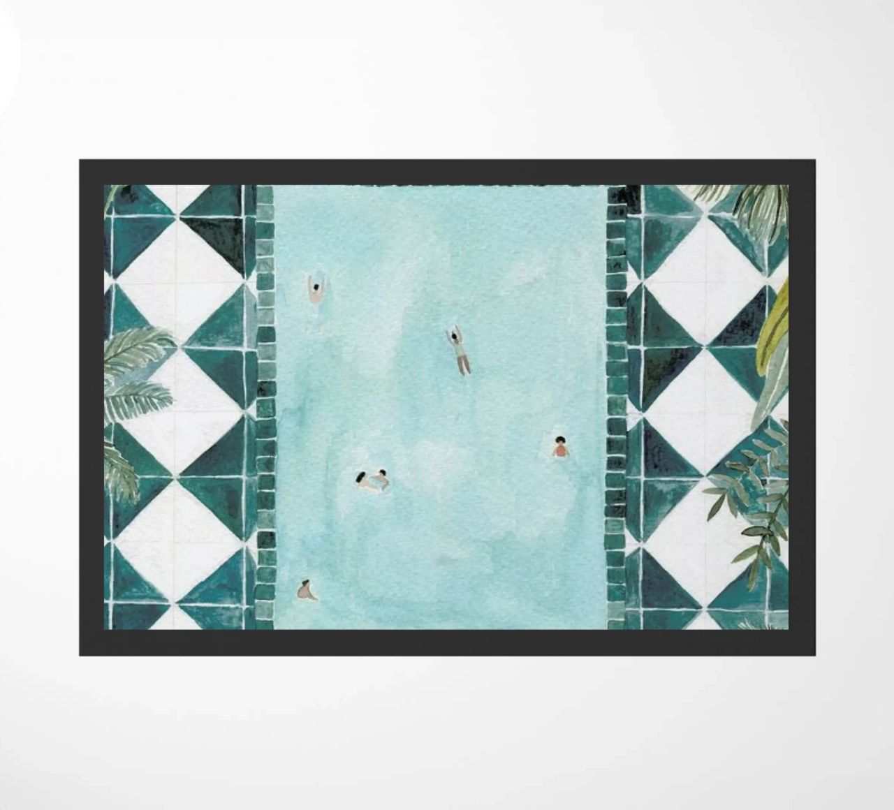 The Swimming Pool Fußmatte von Isabelle Vandeplassche