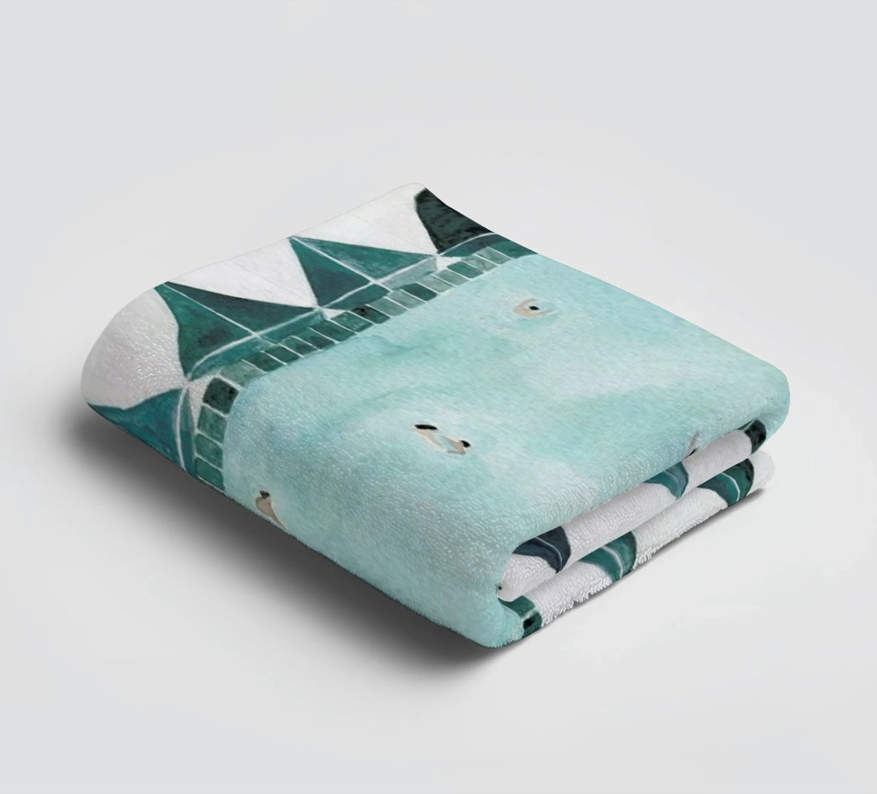 The Swimming Pool Handtuch von Isabelle Vandeplassche