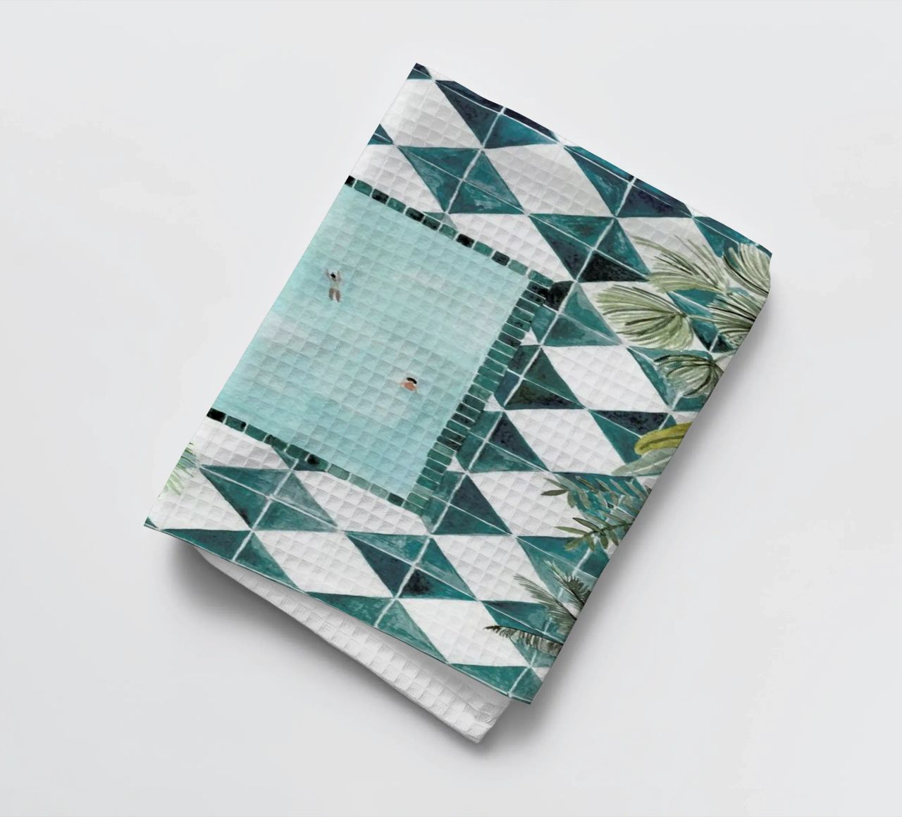 The Swimming Pool Geschirrtuch von Isabelle Vandeplassche