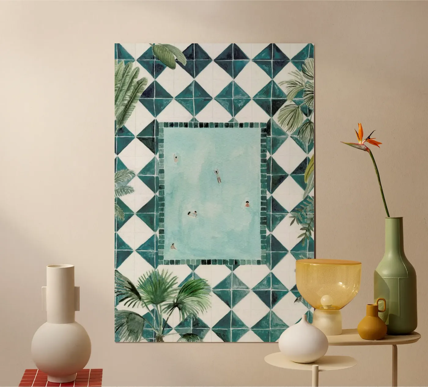 The Swimming Pool poster by Isabelle Vandeplassche