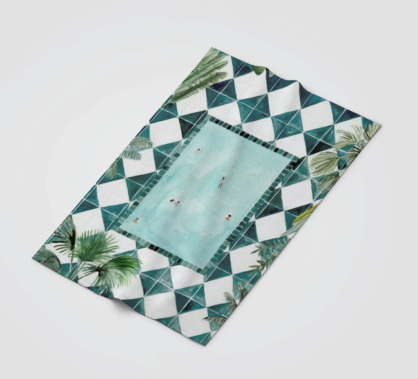 The Swimming Pool fleecedeken van Isabelle Vandeplassche