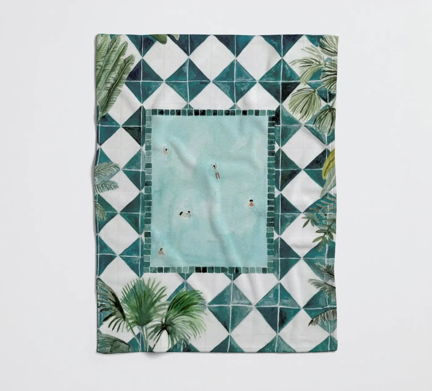 The Swimming Pool fleecedeken van Isabelle Vandeplassche
