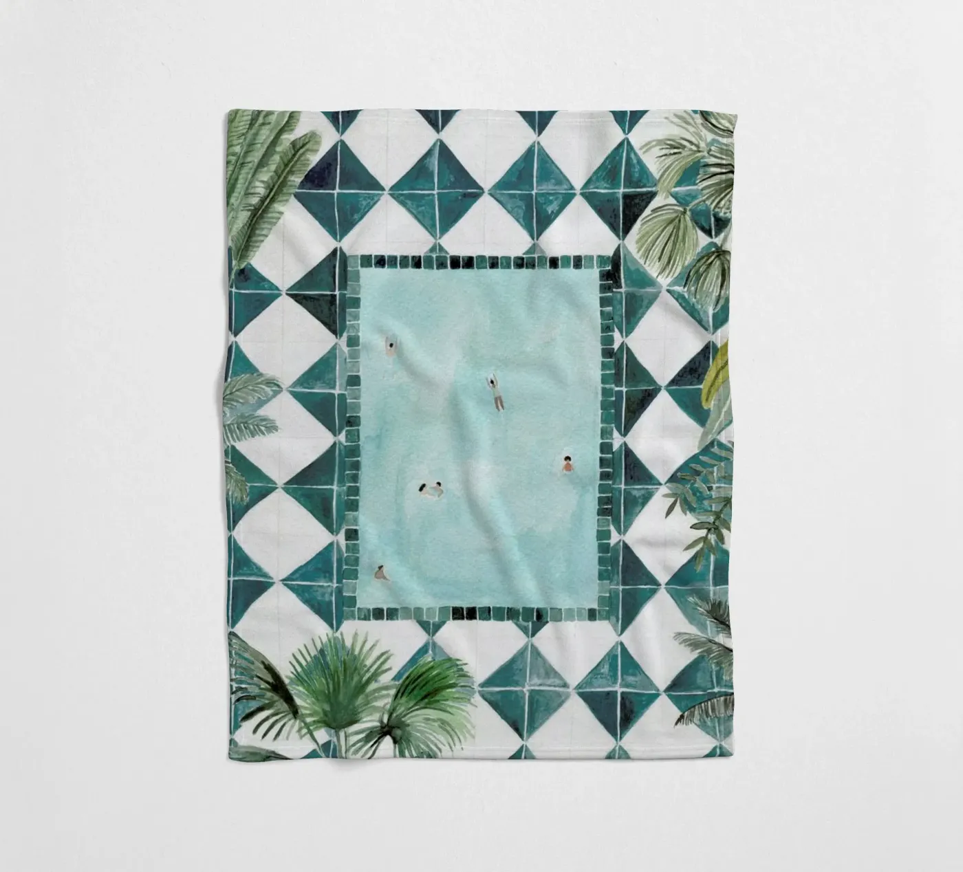 The Swimming Pool fleecedeken van Isabelle Vandeplassche
