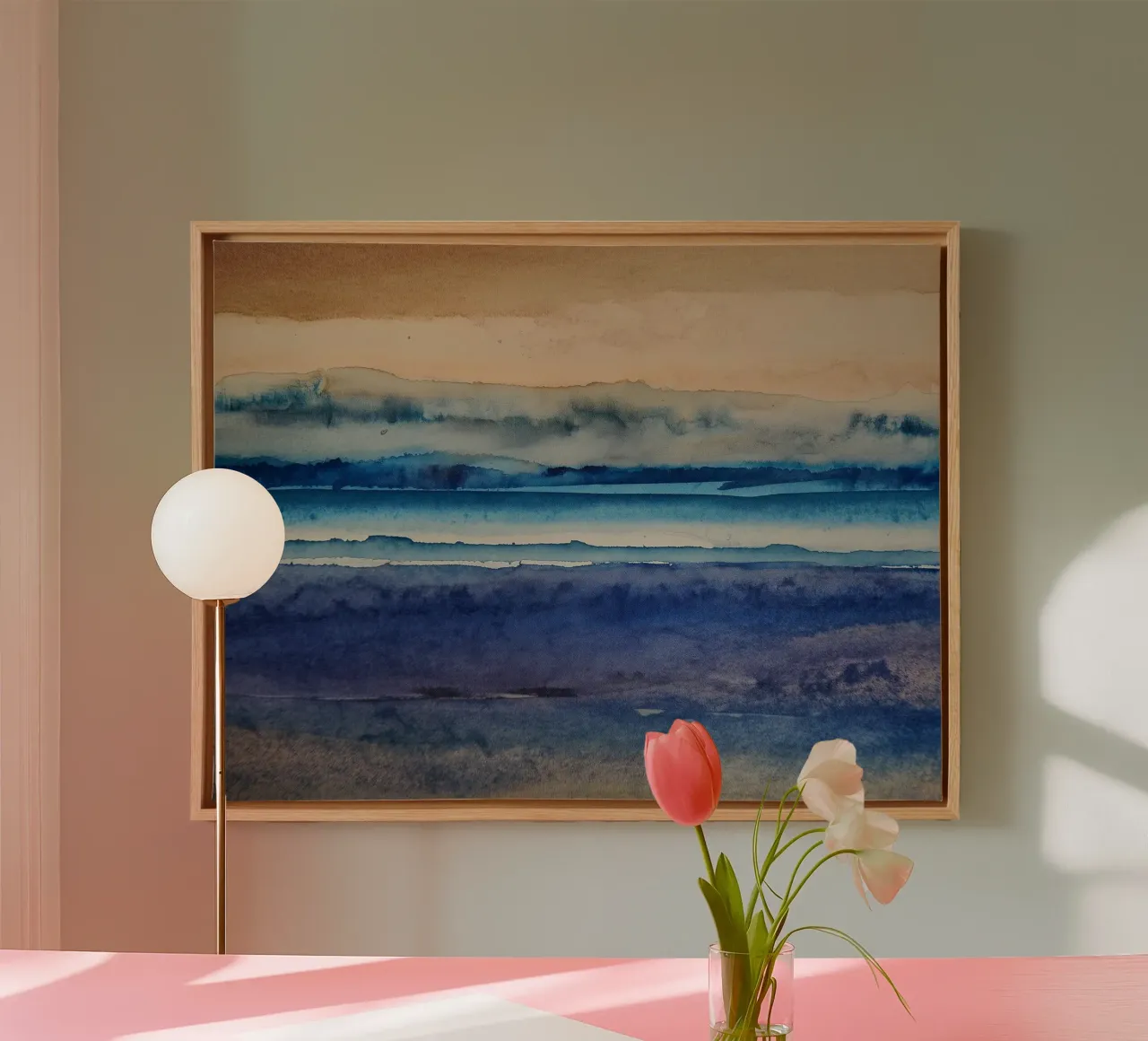 Coastal Layers canvas by Matthias Keller Studio