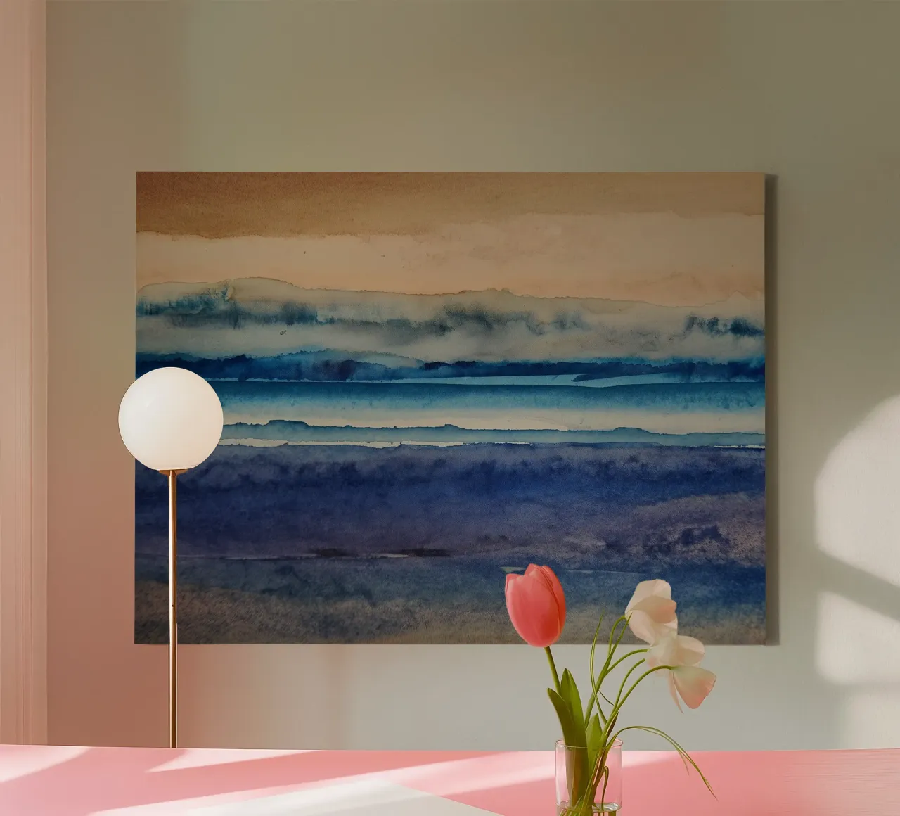 Coastal Layers canvas by Matthias Keller Studio