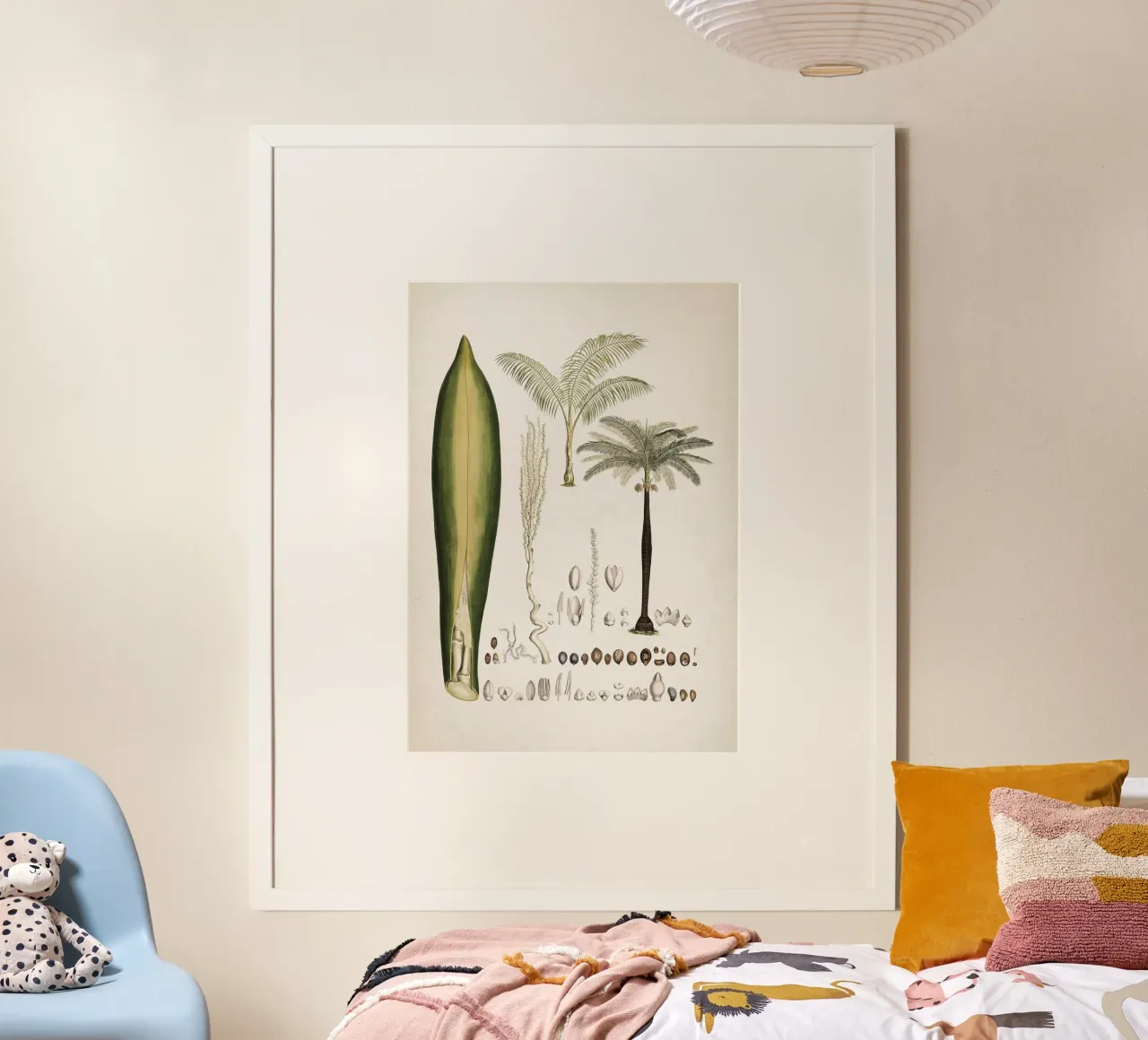 Vintage Martius 5 Cocos Oreodoxa poster con telaio in plastica da Vintage Print Collection