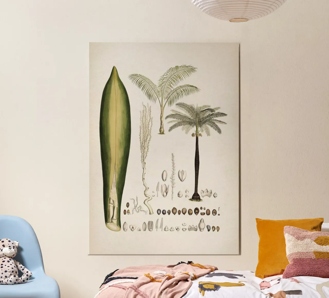 Vintage Martius 5 Cocos Oreodoxa poster con telaio in plastica da Vintage Print Collection