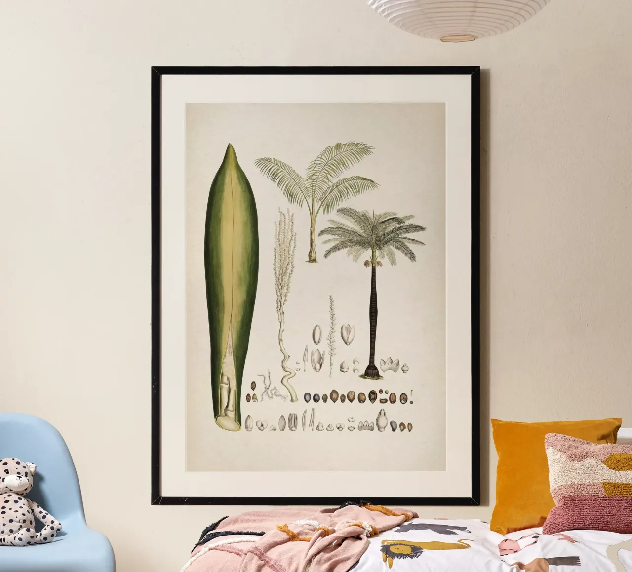 Vintage Martius 5 Cocos Oreodoxa poster con telaio in plastica da Vintage Print Collection
