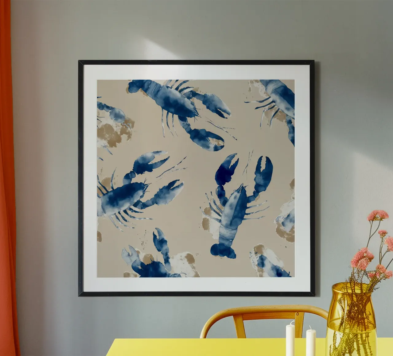 Aragoste indaco poster da Matthias Keller Studio