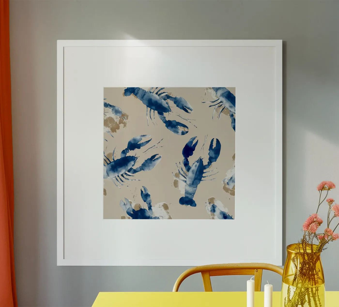 Aragoste indaco poster da Matthias Keller Studio