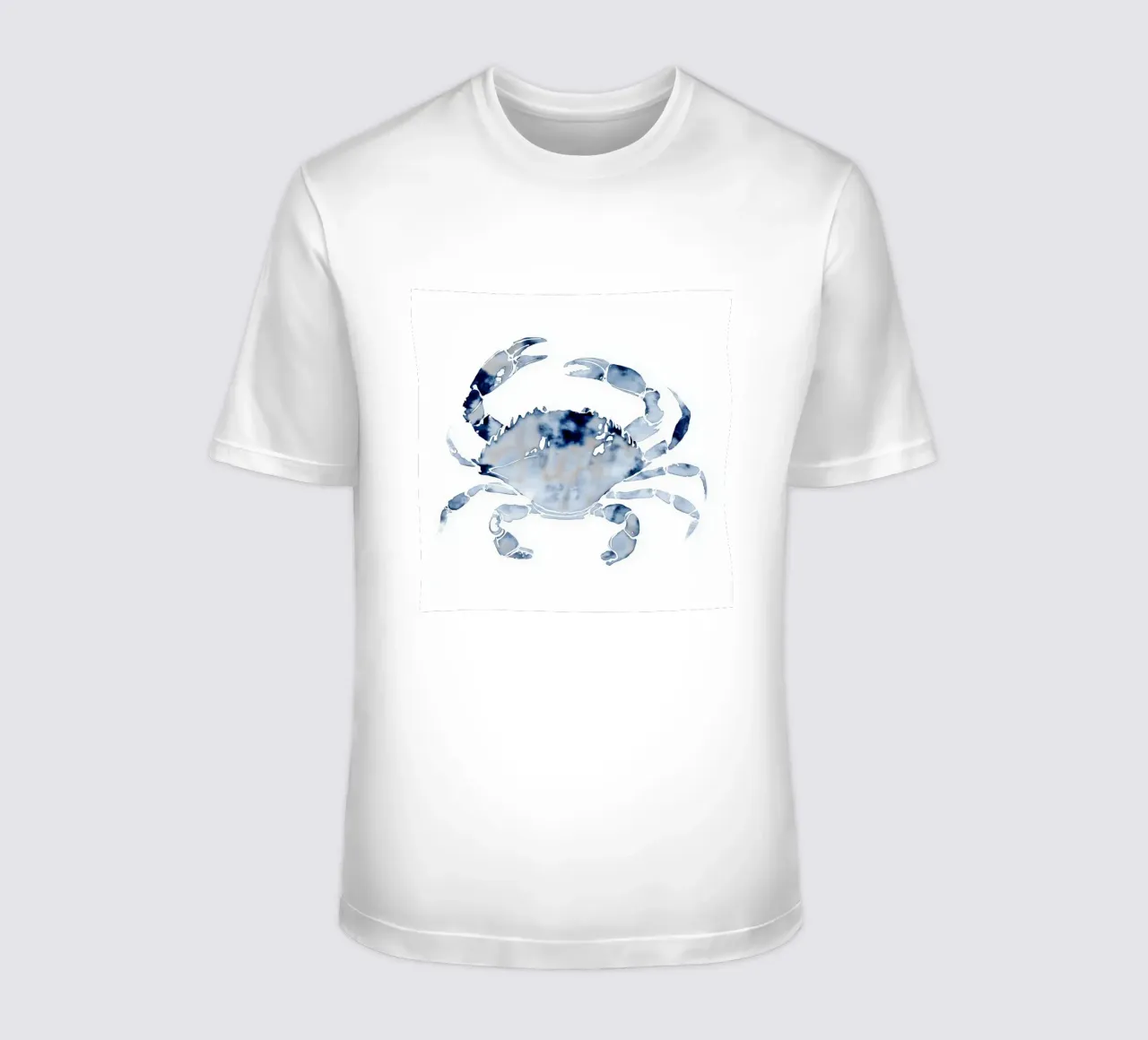 Granchio di mare indaco t-shirt da Matthias Keller Studio