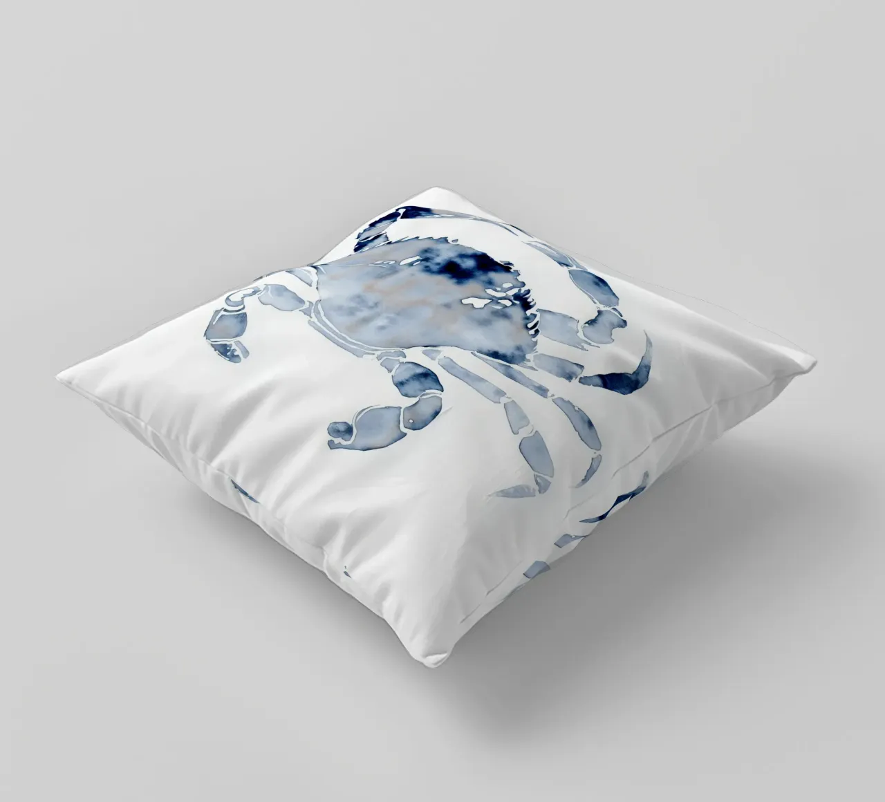 Granchio di mare indaco cuscino da Matthias Keller Studio