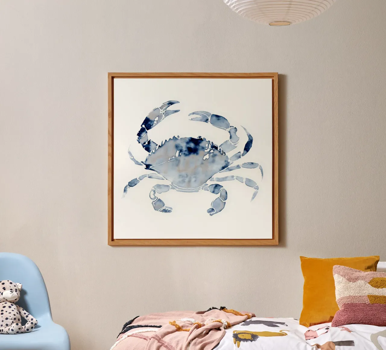 Granchio di mare indaco alluminio dibond da Matthias Keller Studio