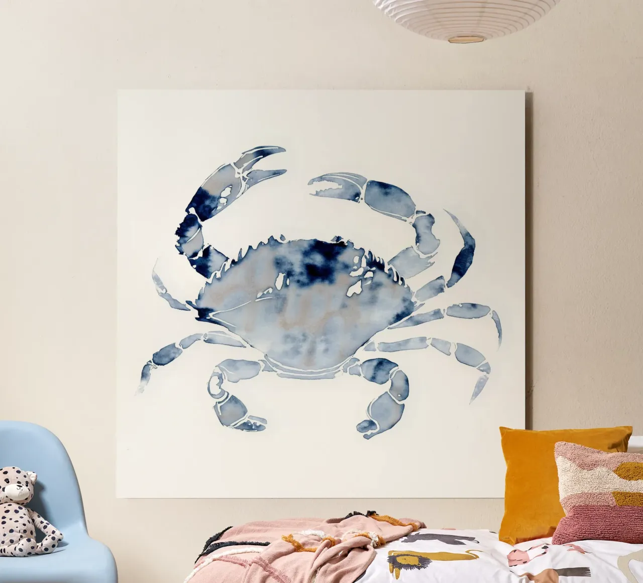 Granchio di mare indaco alluminio dibond da Matthias Keller Studio