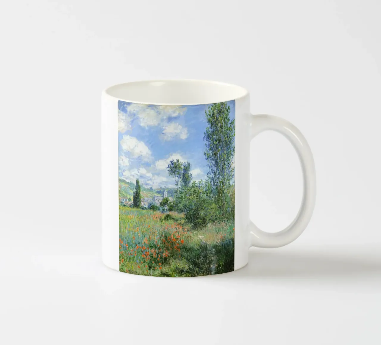 Claude Monet - Veduta di Vétheuil, 1880 | tazza in ceramica da Venus Art