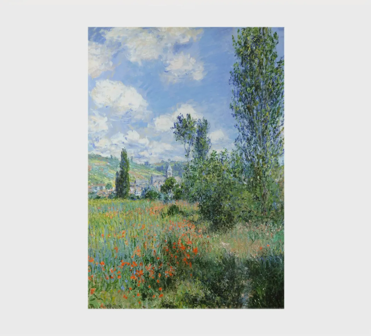 Claude Monet - Vue de Vétheuil, 1880 | carnet de notes de Venus Art