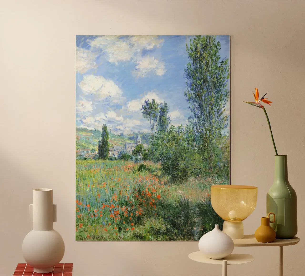 Claude Monet - Vue de Vétheuil, 1880 | poster de Venus Art