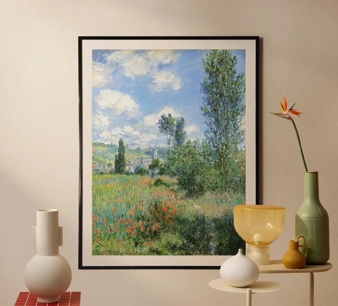 Claude Monet - Vue de Vétheuil, 1880 | poster de Venus Art