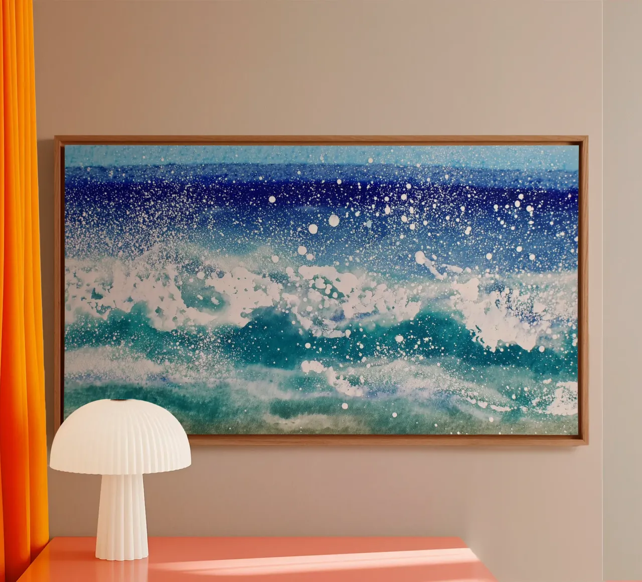 Crescita dei lupi di mare tela con Cornice a cassetta da Matthias Keller Studio