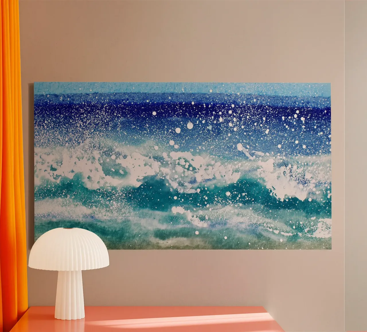 Crescita dei lupi di mare tela con Cornice a cassetta da Matthias Keller Studio