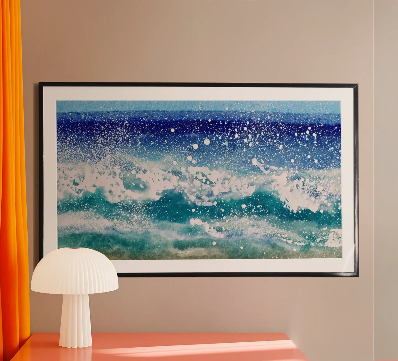 Zeeschuim Groeiend hahnemühle van Matthias Keller Studio