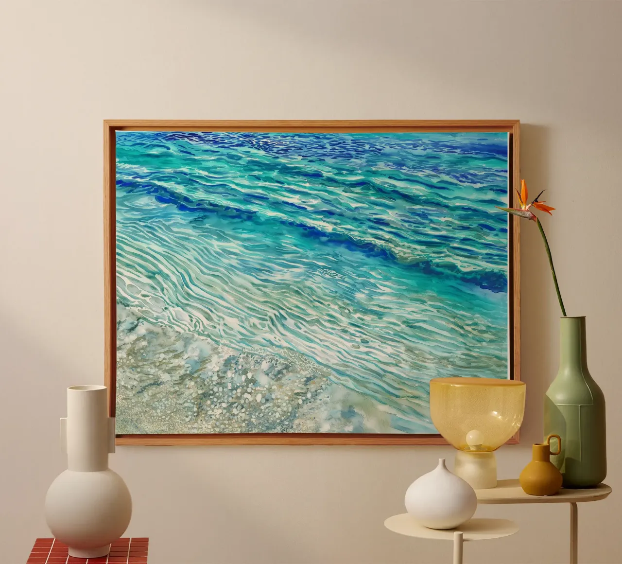 Deriva della linea di riva tela da Matthias Keller Studio