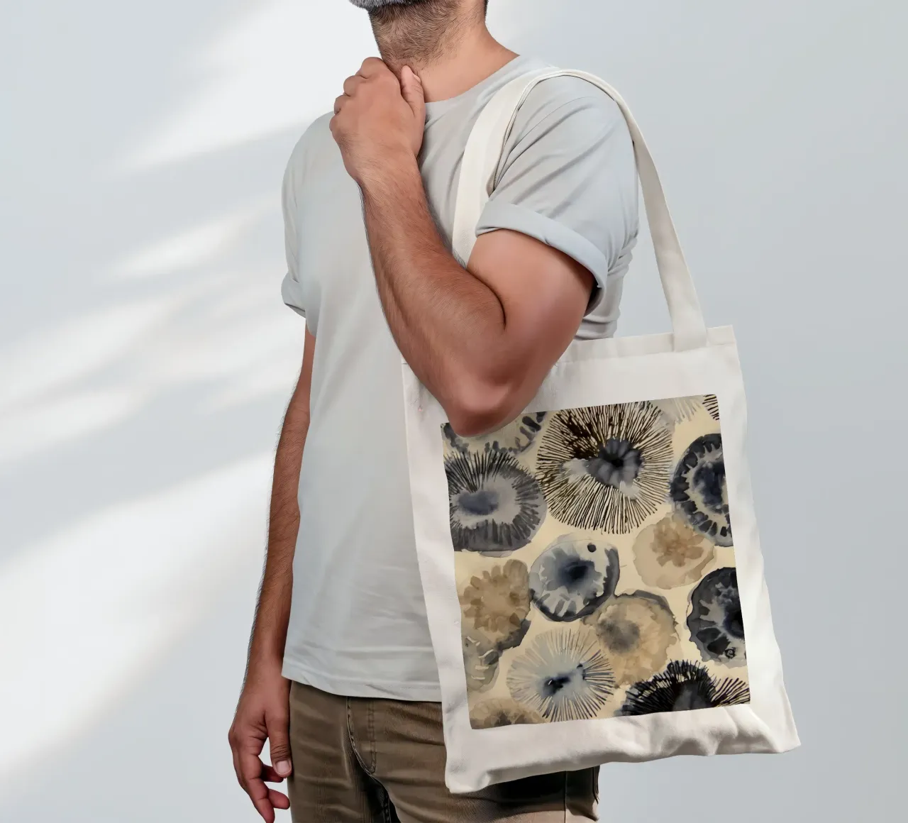 Fioritura delle maree borsa in juta da Matthias Keller Studio