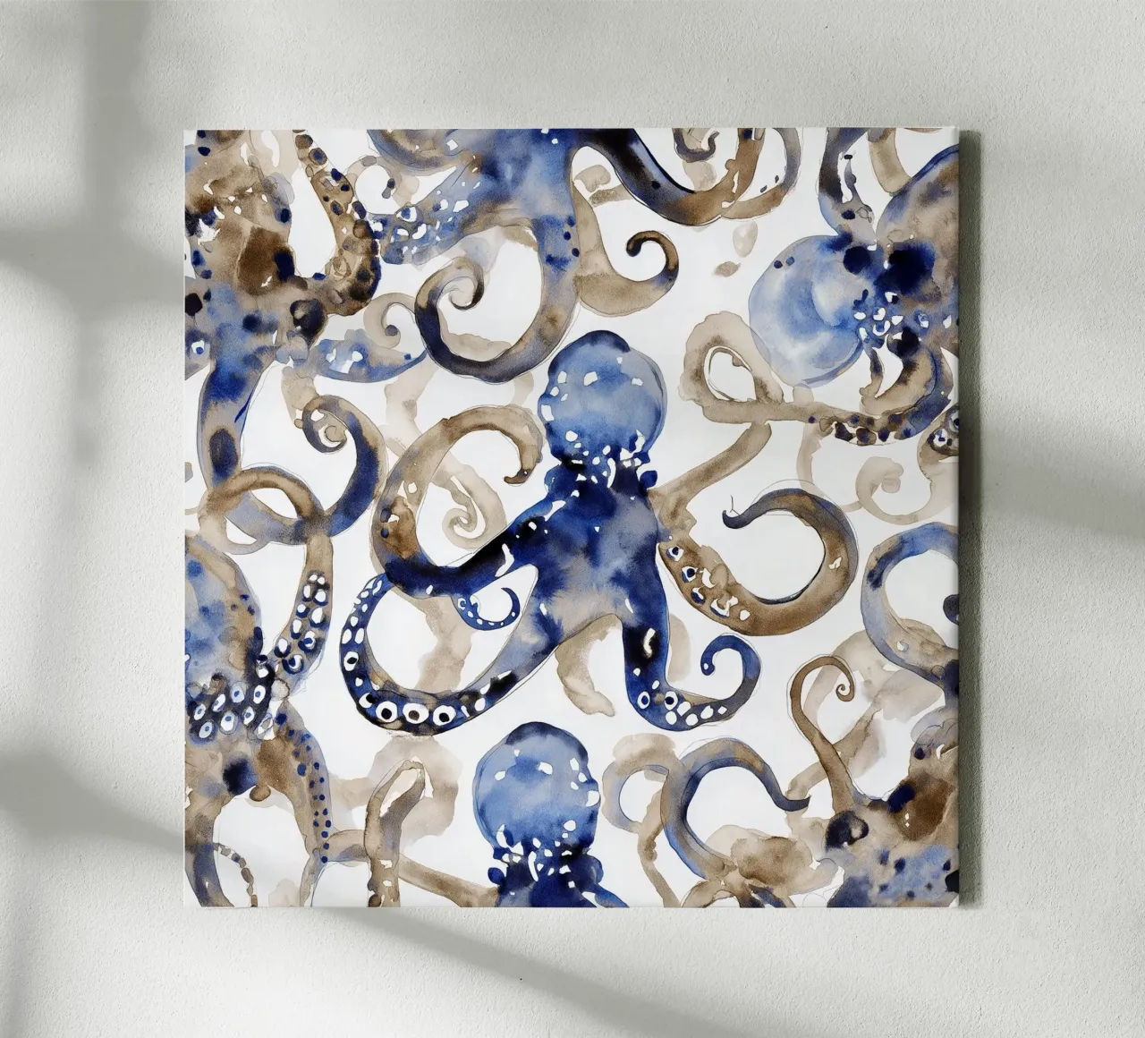 Tide of Tentacles canvas with Floater frame by Matthias Keller Studio