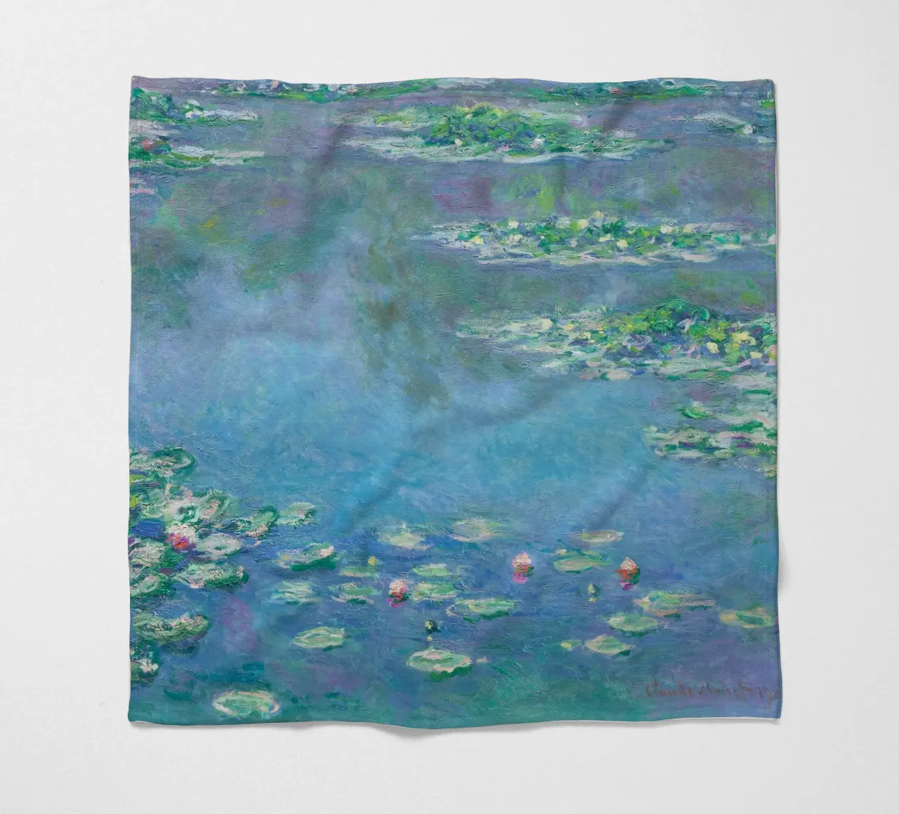 Ninfee (1840-1926) di Claude Monet coperta in pile da Classic Art Prints
