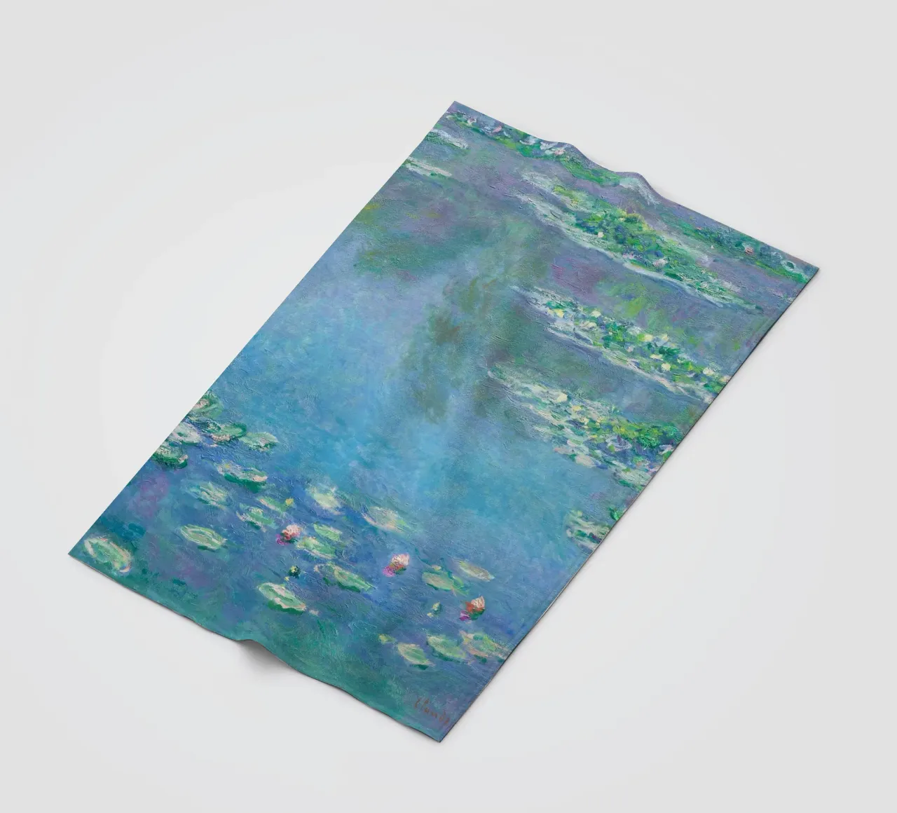 Ninfee (1840-1926) di Claude Monet coperta in pile da Classic Art Prints